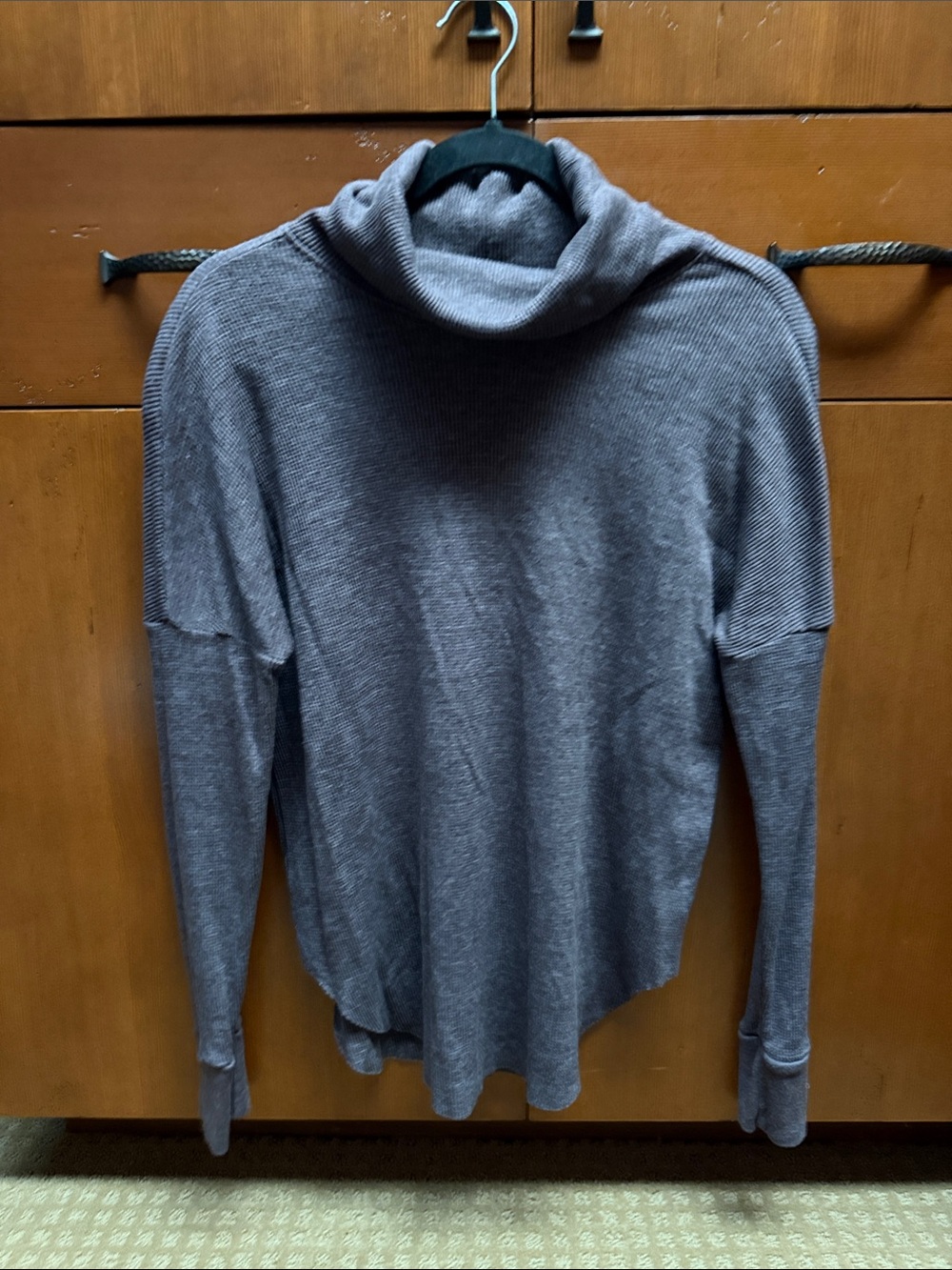 Michael Stars Mauve Knit Cowl Sweater